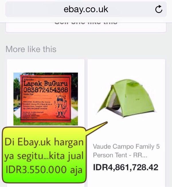 jual Tenda Vaude Campo Falimy 5-6orang