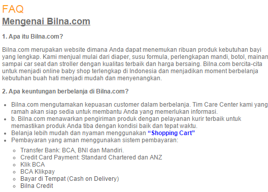 bilna.com-barang tidak tahu kapan akan dikirim-stok barang kosong