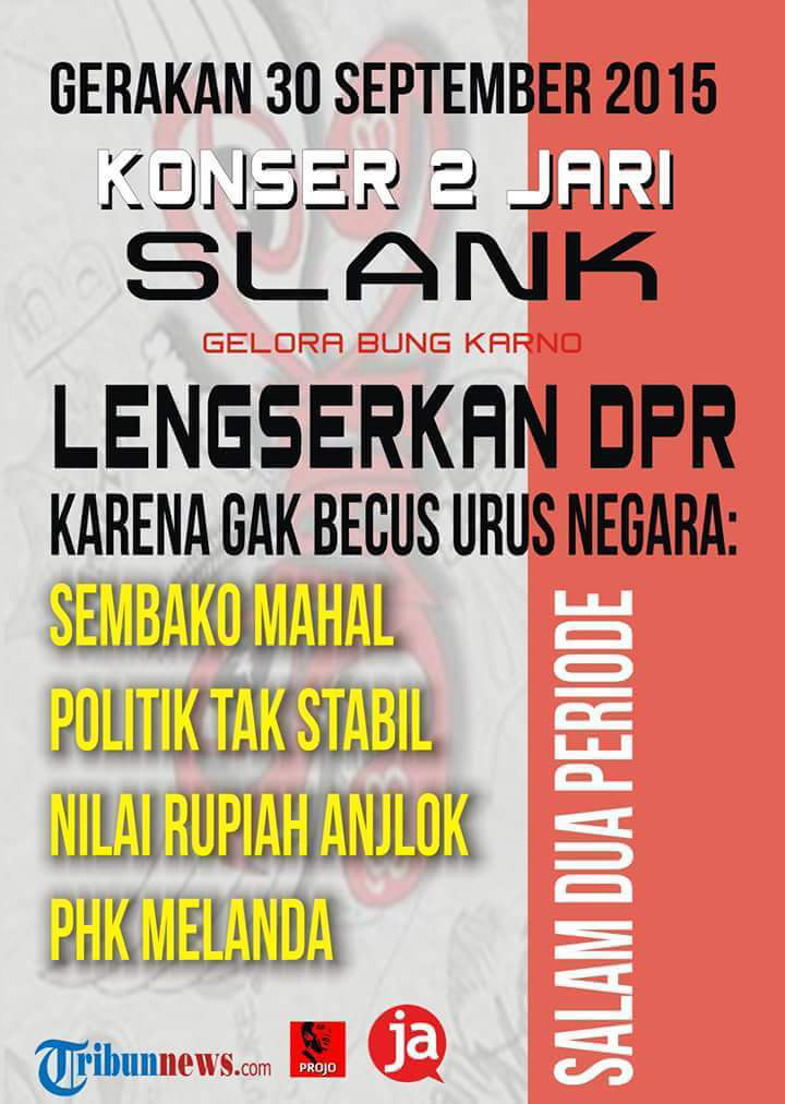 (HOT) Konser 2 Jari SLANK Lengserkan DPR