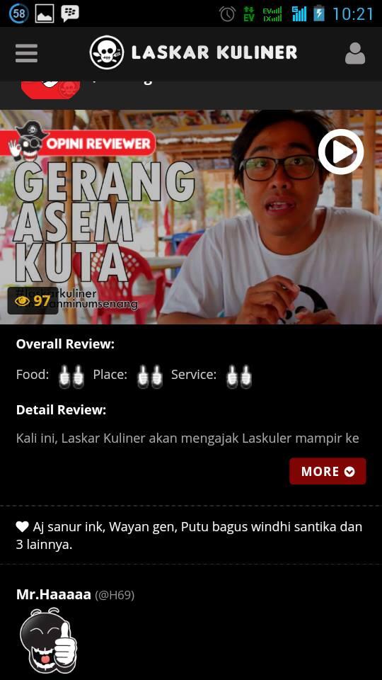 Laskar Kuliner APP buatan nak bali untuk para penggemar kuliner. masuk gan!!