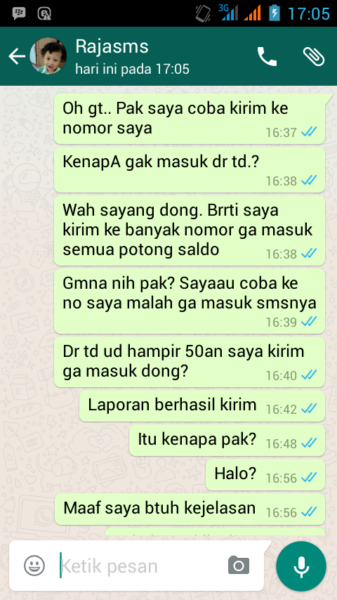 curahan hati layanan Raja-Sms.com