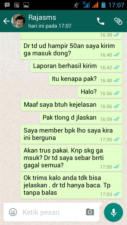 curahan hati layanan Raja-Sms.com