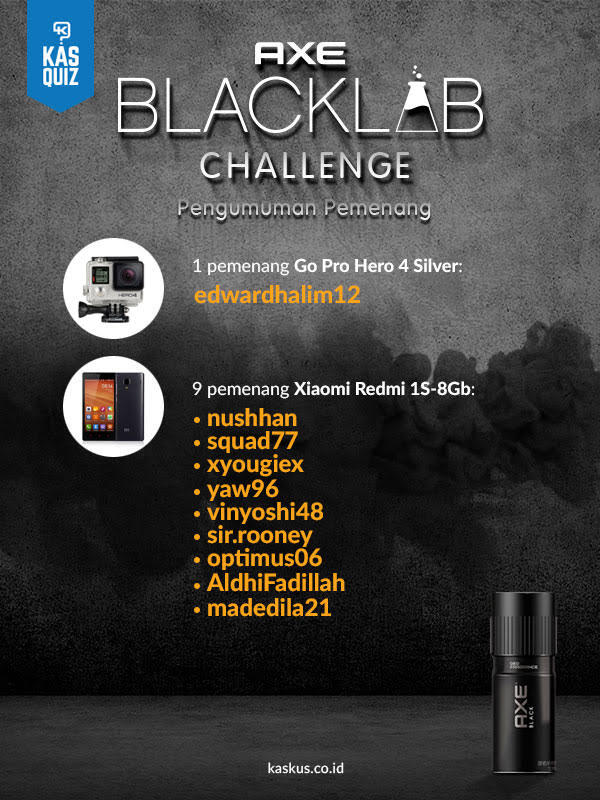 Cuma Cowok Kalem yang Bisa Naklukin KASQUIZ AXE BLACKLAB CHALLENGE