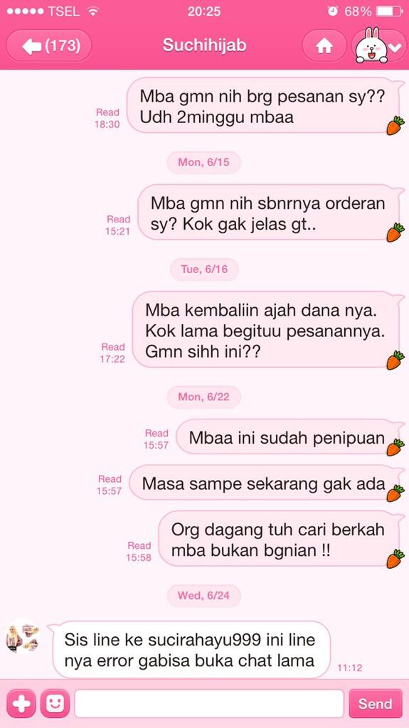 SUCIHIJAB / SUCHIHIJAB / CHASTEHIJAB PENIPU BERKEDOK JUALAN HIJAB DI IG!!!
