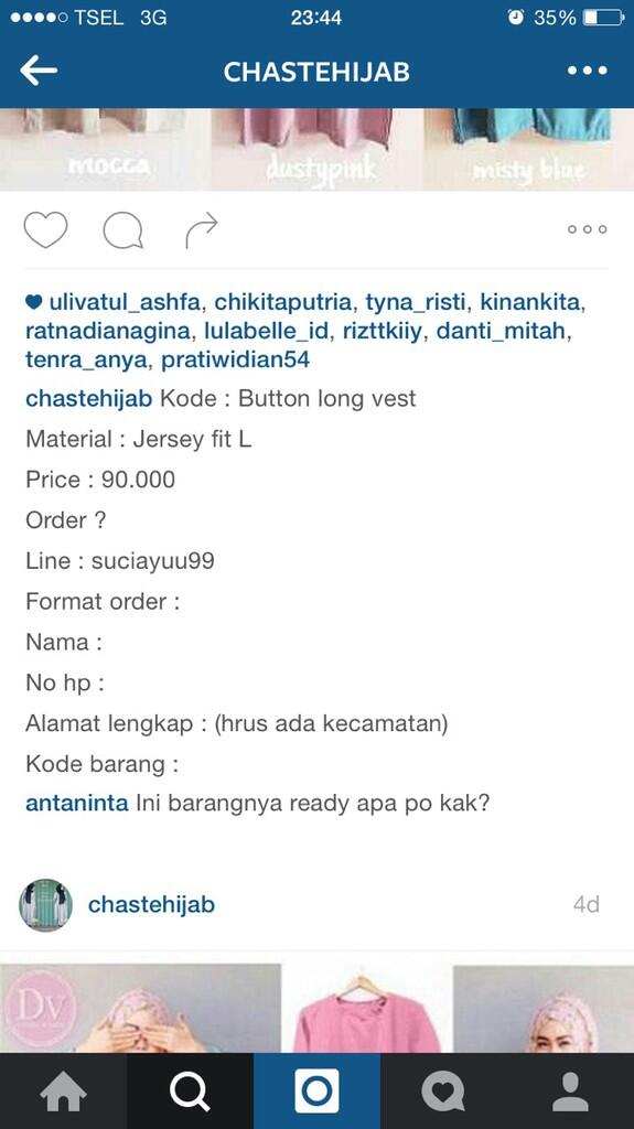 SUCIHIJAB / SUCHIHIJAB / CHASTEHIJAB PENIPU BERKEDOK JUALAN HIJAB DI IG!!!