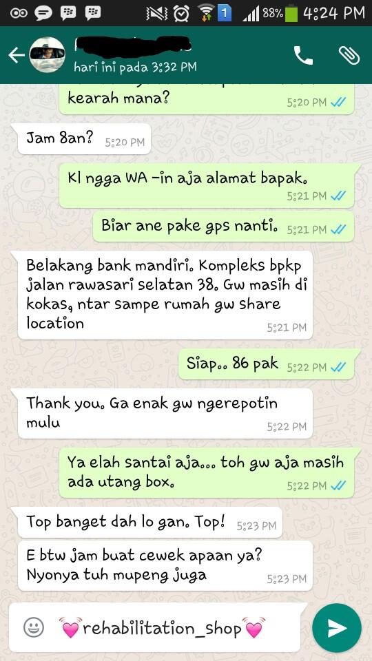KOMENTAR DAN KESAKSIAN PARA COSTUMER REHABILITATION SHOP