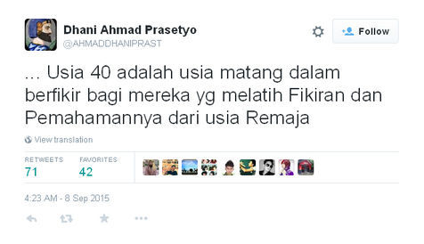 Tweet Ahmad Dhani Tentang Muhammad dan Yesus Bikin Heboh