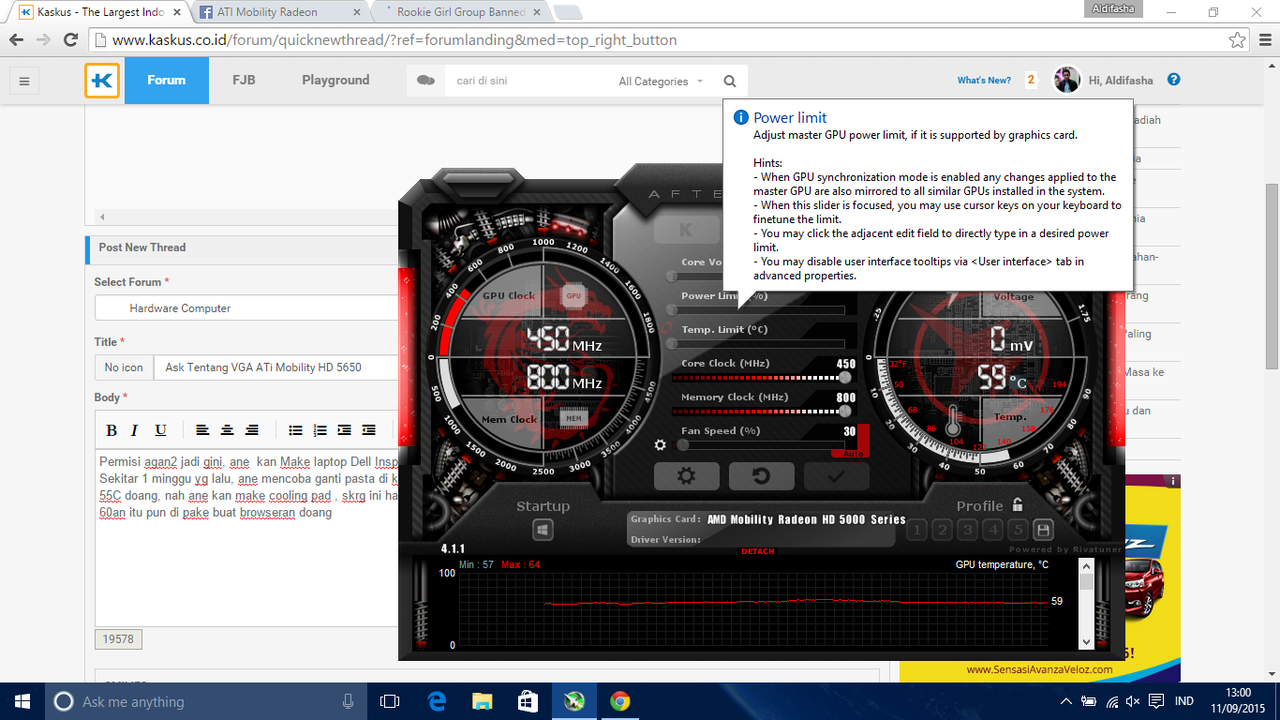Ask Tentang VGA ATi Mobility HD 5650