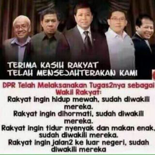 terima kasih &quot;wakil rakyat&quot;