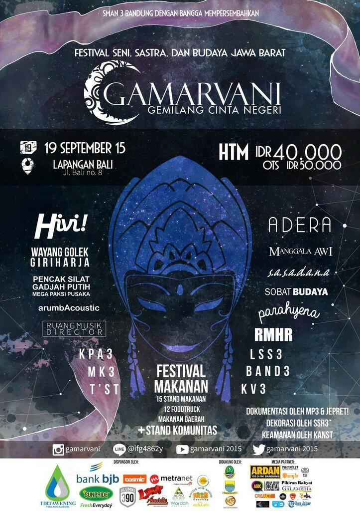 Festival Seni dan Budaya SMAN 3 Bandung - Gamarvani