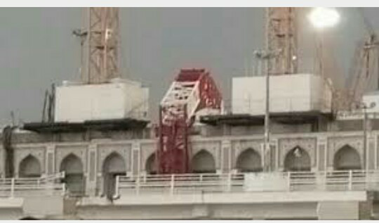 Crane Jatuh Di Masjidil Haram,Mekkah