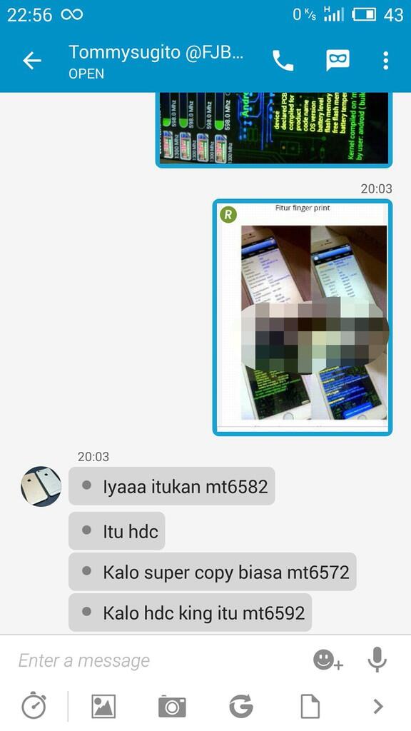 merasa dirugikan oleh Bpk. TOMMYSUGITO mengenai pembelian hp hdc iphone 6..