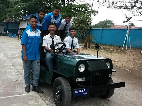 Hebat, Siswa SMK Ubah Yamaha V-Ixion jadi Mobil 'Jeep'