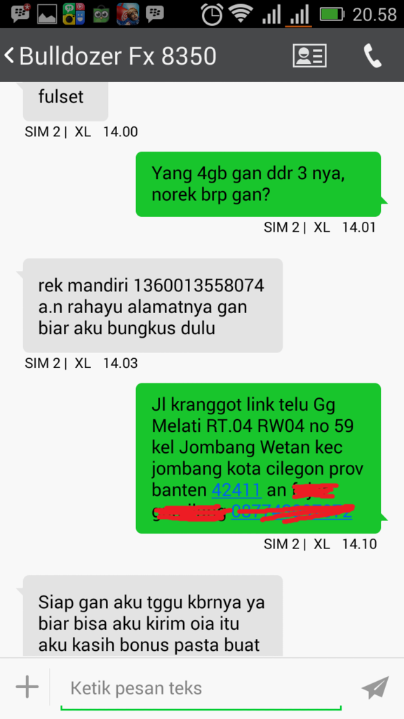 Surat Terbuka untuk Id won3 aka Prima Komputer norek an Rahayu Sri rejeki