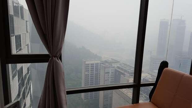 Begini Saat Malaysia Berselimut Asap Kiriman Indonesia