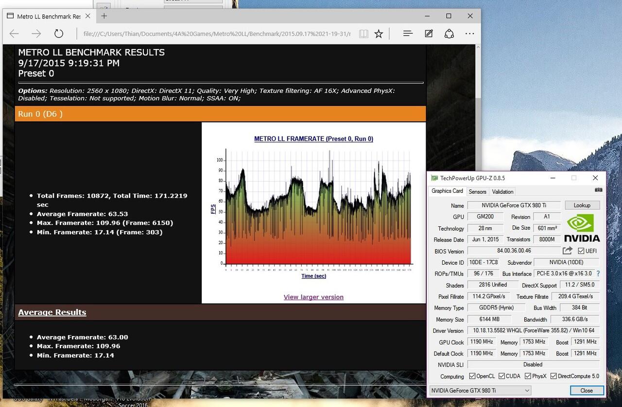 &#91;VGA&#93; Review GTX 980 Ti GALAX HOF : What's your game? 