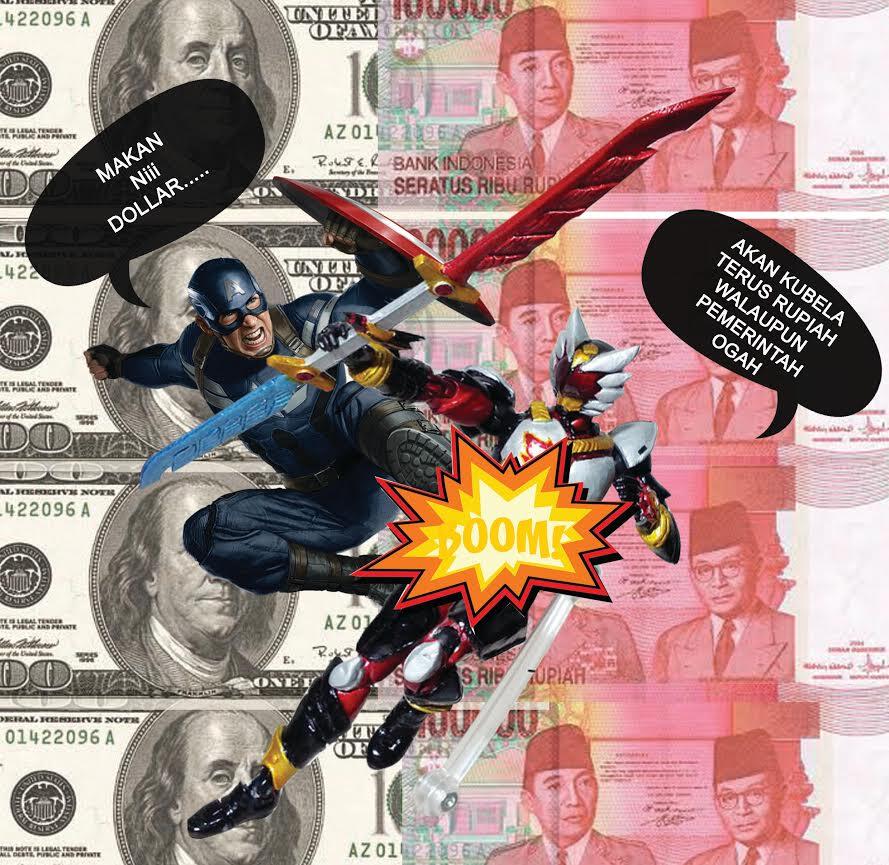 Nilai Tukar Rupiah Menurun, Menyalahi Kodrat Kapten Amerika VS Bima Sakti