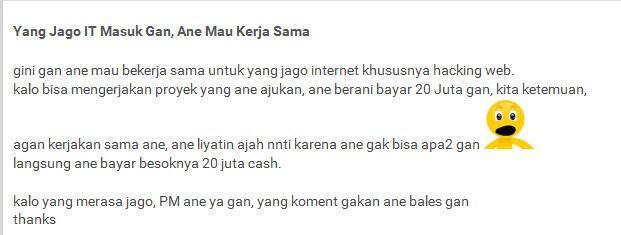 Gan yang jago Web, masuk Dong