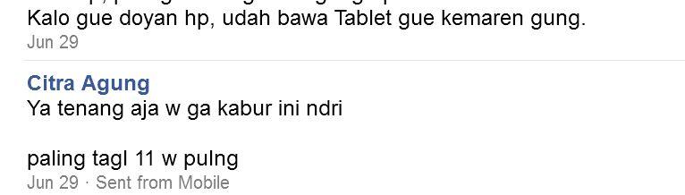 Laptop Melayang di BKK Bunda Agung Jakarta 