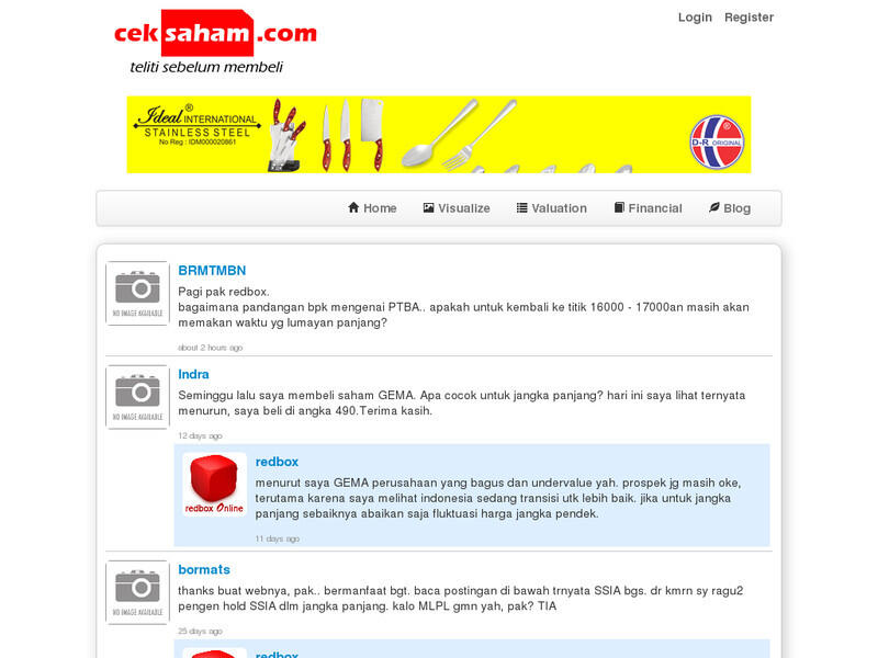 Khusus Semarang, Web Project: ceksaham.com