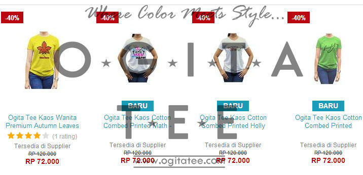 ► Official Testimoni » OGITA TEE « Supplier Kaos Printing 1st Hand ◄