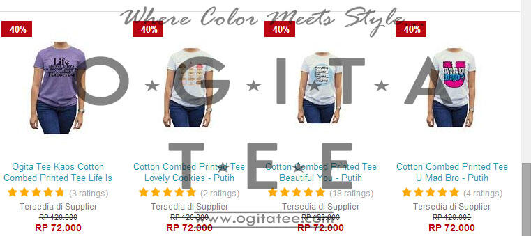 ► Official Testimoni » OGITA TEE « Supplier Kaos Printing 1st Hand ◄