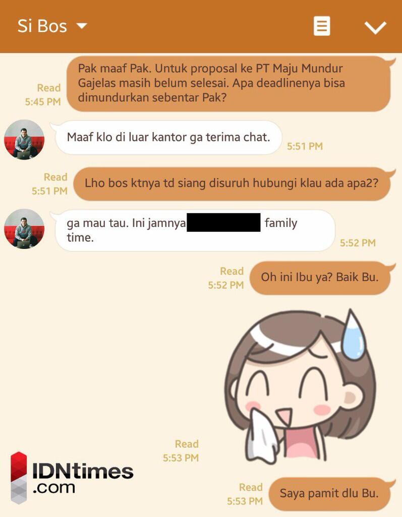 16 Tipe Bos Berdasarkan Isi Chat-nya dengan Pegawai &#91;ngakak dulu&#93;