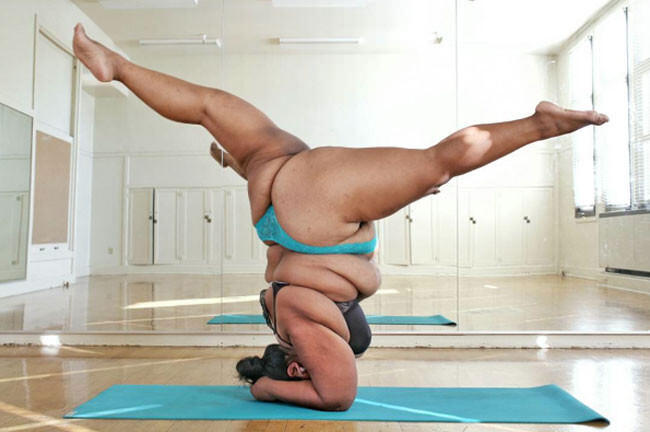 Yg punya body &quot;over size&quot; anda dapat mencoba latihan yoga hatha ini