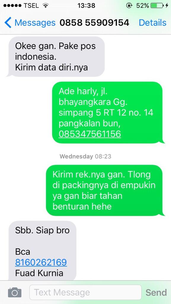 Gini ya rasanya kena tipu...