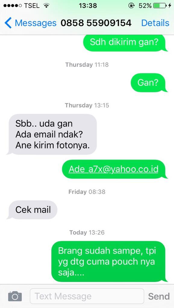 Gini ya rasanya kena tipu...