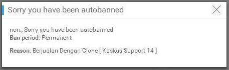 Konfirmasi perihal auto banned id oleh Kaskus Support 14