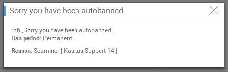Konfirmasi perihal auto banned id oleh Kaskus Support 14
