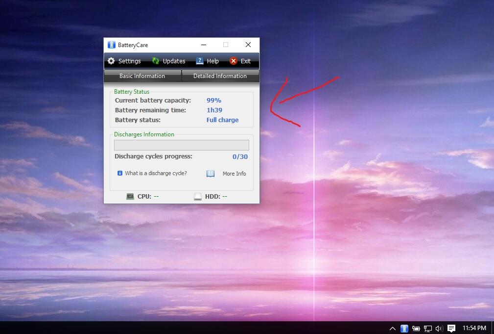 &#91;ASK&#93;Baterai Notebook tidak mau Full Charged &quot;99% Available Plugged In,Not Charging