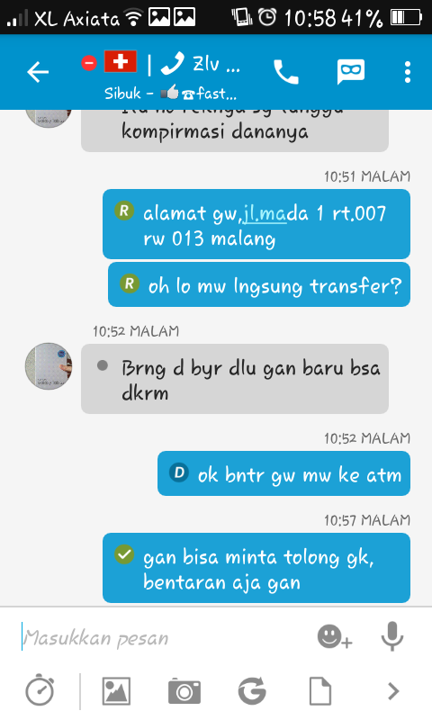 nih gan bukti ane niat ngisengin penipu kupret