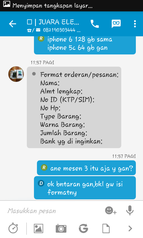 nih gan bukti ane niat ngisengin penipu kupret