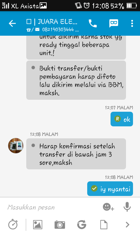 nih gan bukti ane niat ngisengin penipu kupret