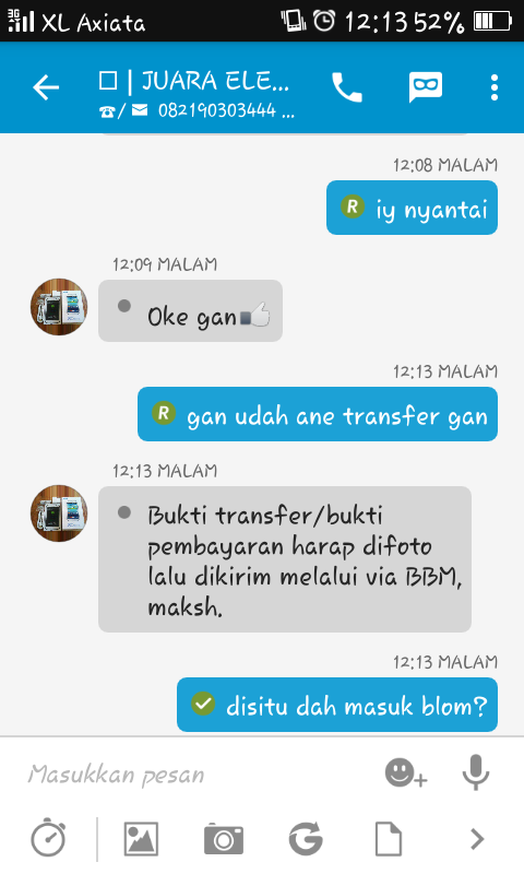 nih gan bukti ane niat ngisengin penipu kupret