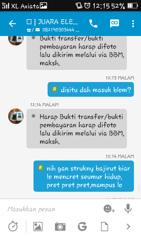 nih gan bukti ane niat ngisengin penipu kupret