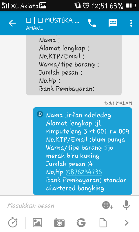 nih gan bukti ane niat ngisengin penipu kupret