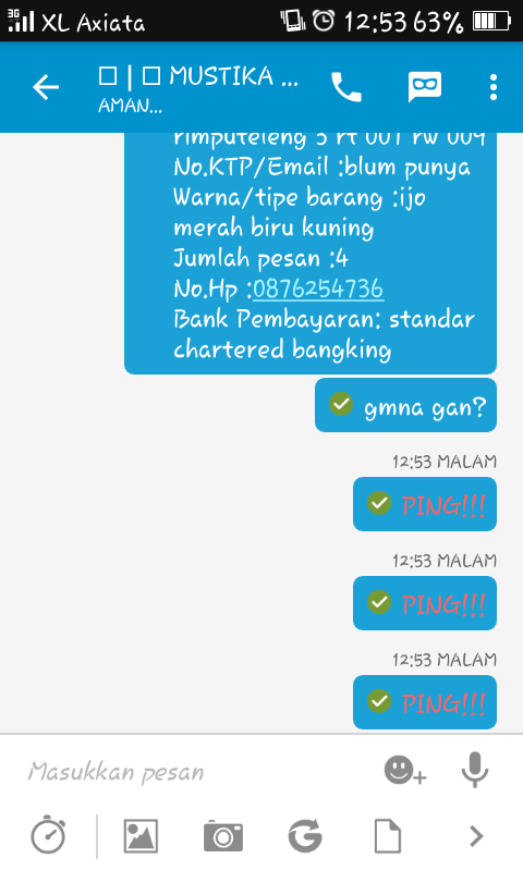 nih gan bukti ane niat ngisengin penipu kupret