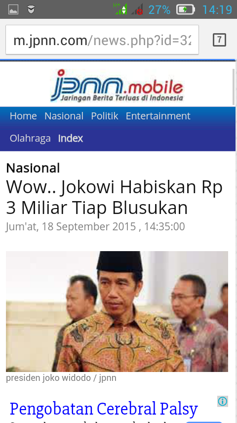 (Kuat brapa lama APBN?) Wow.. Jokowi Habiskan Rp 3 Miliar Tiap Blusukan