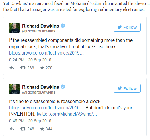 Hoax Texas Teen’s Digital Clock “Invention” Dawkins Kena Bully di Twitter