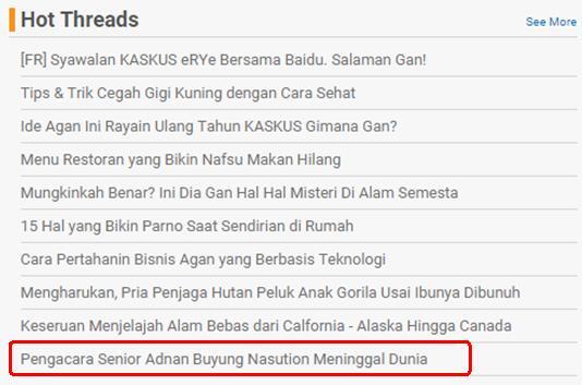 &#91;BREAKING NEWS&#93; Adnan Buyung Nasution Meninggal Dunia