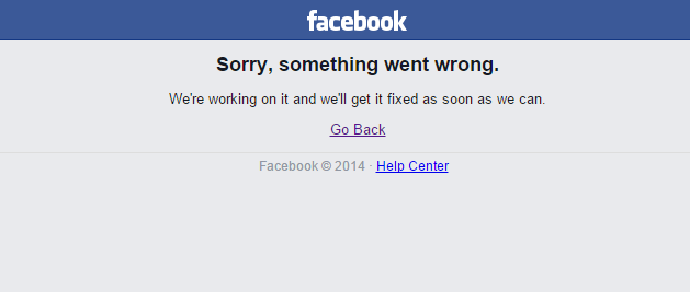 Facebook Lagi maintenis ya gan ? atau ane cuma ilusi ?