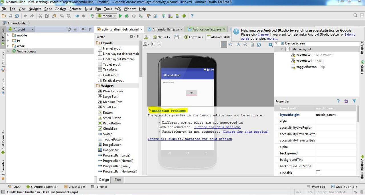 yang paham pembuatan aplikasi pake IDE android studio masuk sini :D