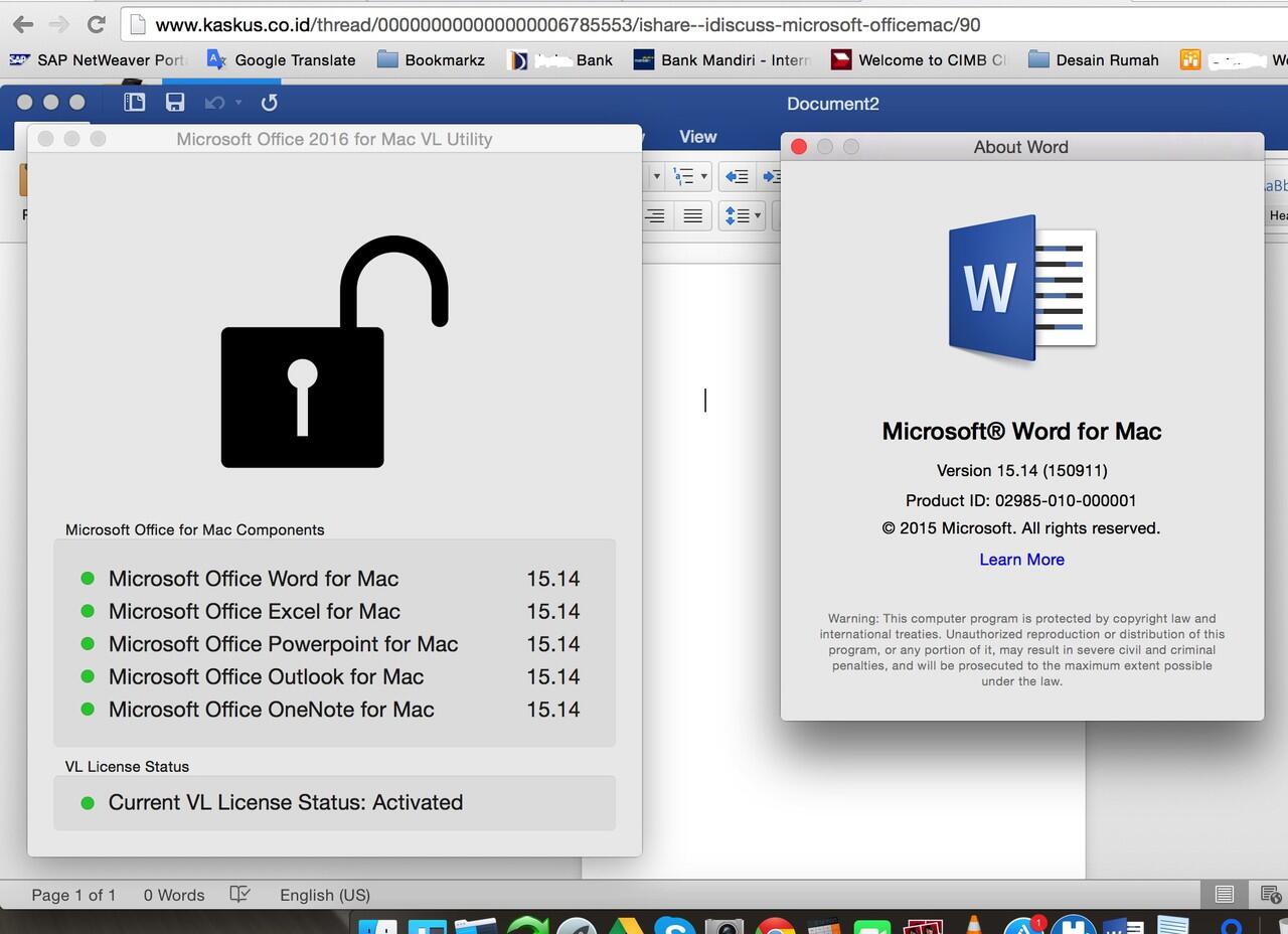 Microsoft office 2016 for mac vl utility download