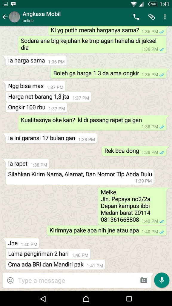 kena tilep modus baru