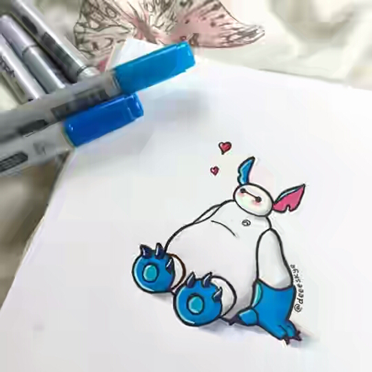 Baymax di illustrasikan sebagai karakter Disney yang lain ??