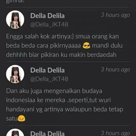 Salah artikan Tut Wuri Handayani, member JKT48 Della dibully