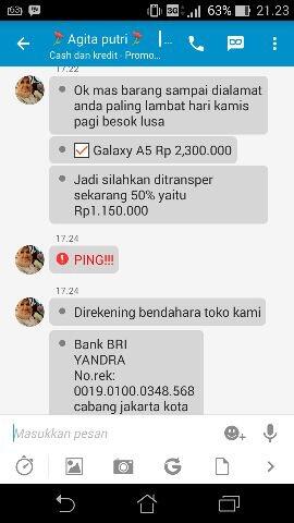 Penipuan Online Shop &quot;Agita Shop&quot;